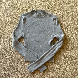 Long Sleeve Grey Turtle Neck